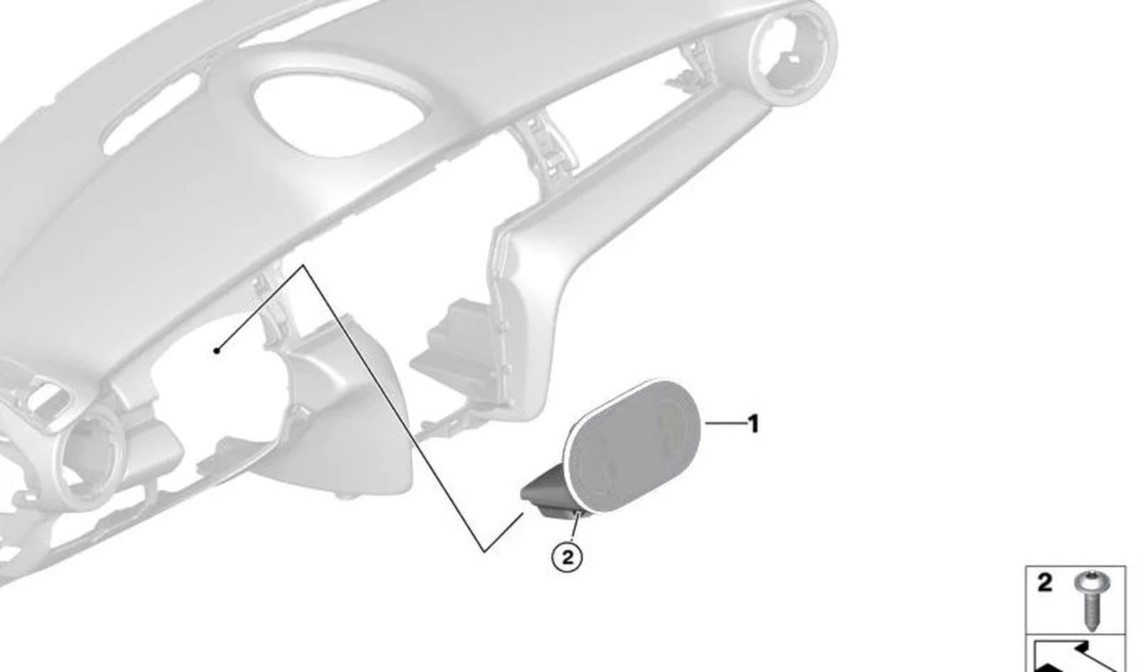 BMW MINI F54 F56 F57 F60 JCW Gösterge Paneli 62108779666
