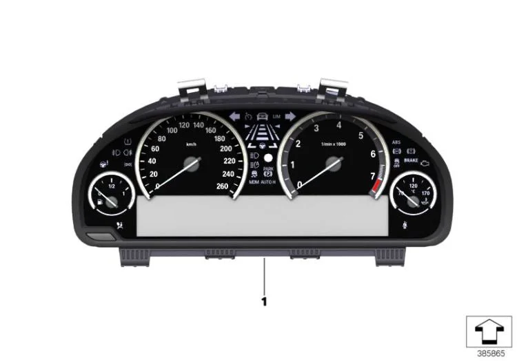 BMW F01 F02 F06 F07… Km/h Gösterge Paneli 62108795224
