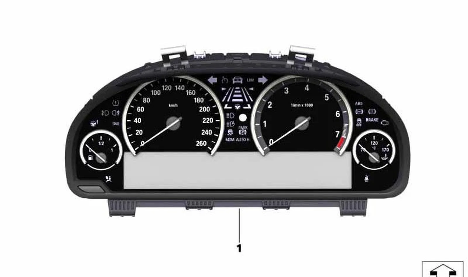 BMW F01 F02 F06 F07… Km/h Gösterge Paneli 62108795224