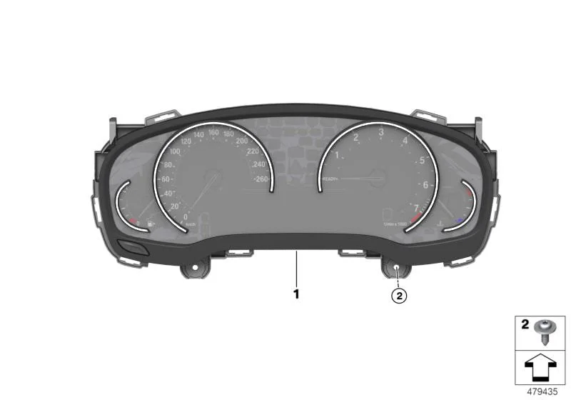 BMW 3 Serisi G20 G21 Km/h Gösterge Paneli 62109842915