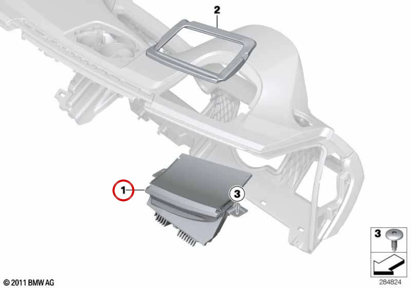 BMW 3 Serisi F30 F31 Head-Up Display Ünitesi 62308736359