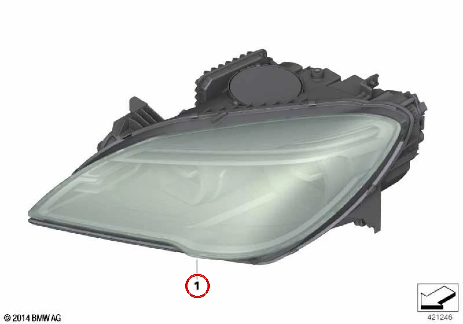 BMW 6 Serisi F06 F12 F13 Sol LED Far 63117394909