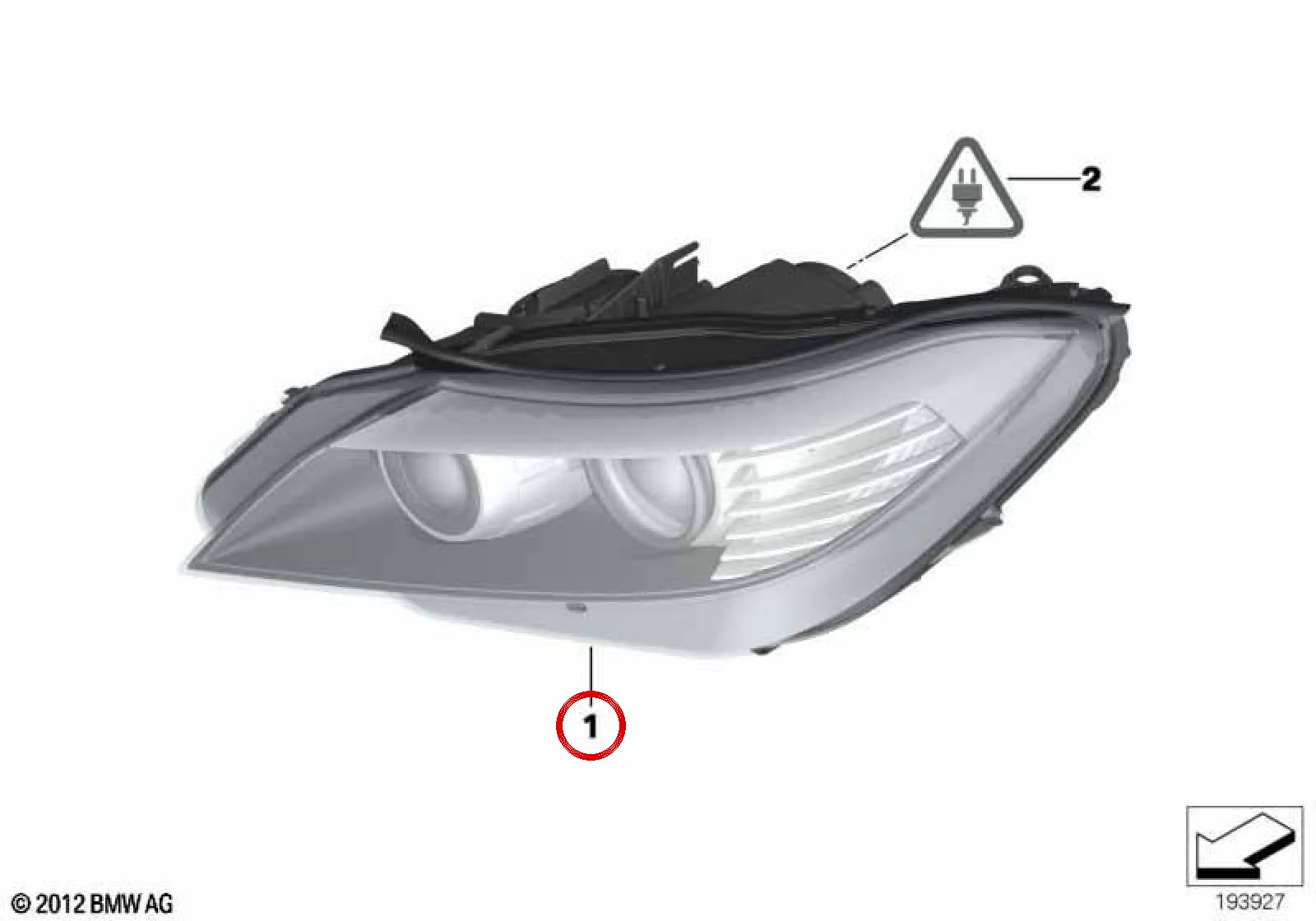 BMW Z4 E89 Adaptif Xenon Sol Far 63127228863