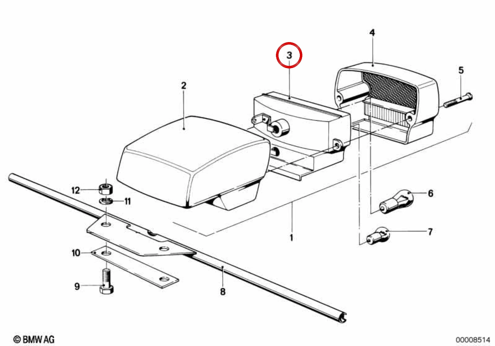 BMW 3 Serisi E36 Arka Stop Lambası Duy Taşıyıcısı 63211243685