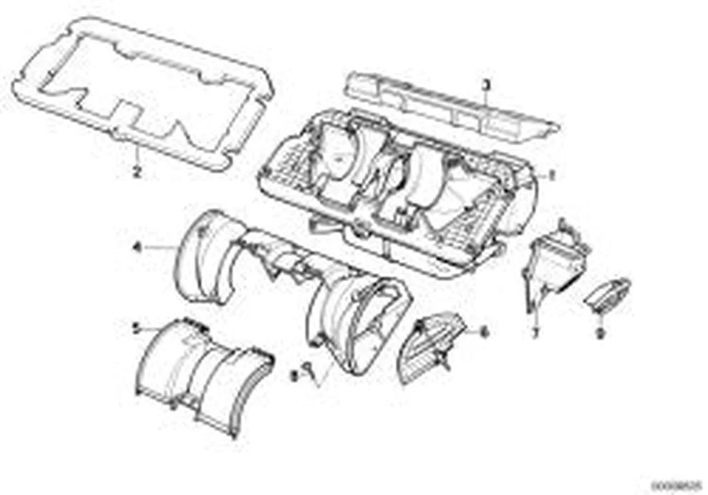 BMW 5 Serisi E34 Kalorifer Sistemi Contası 64111384314