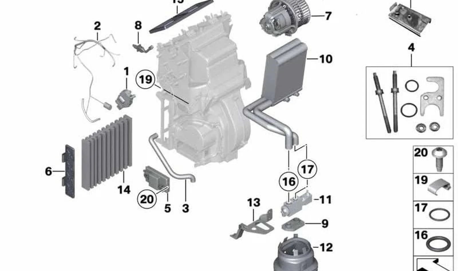 BMW E65 F01 F02 F07… Klima Ünitesi Elektrik Kablo Demeti 64119159712