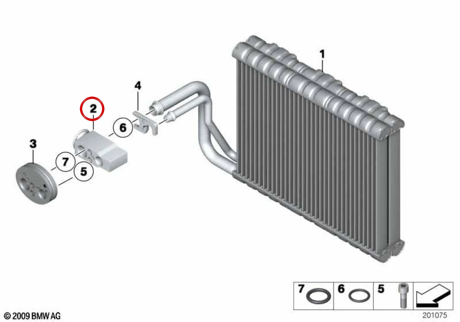 BMW F01 F02 F04 F10 Klima Genleşme Valfi 64119159804