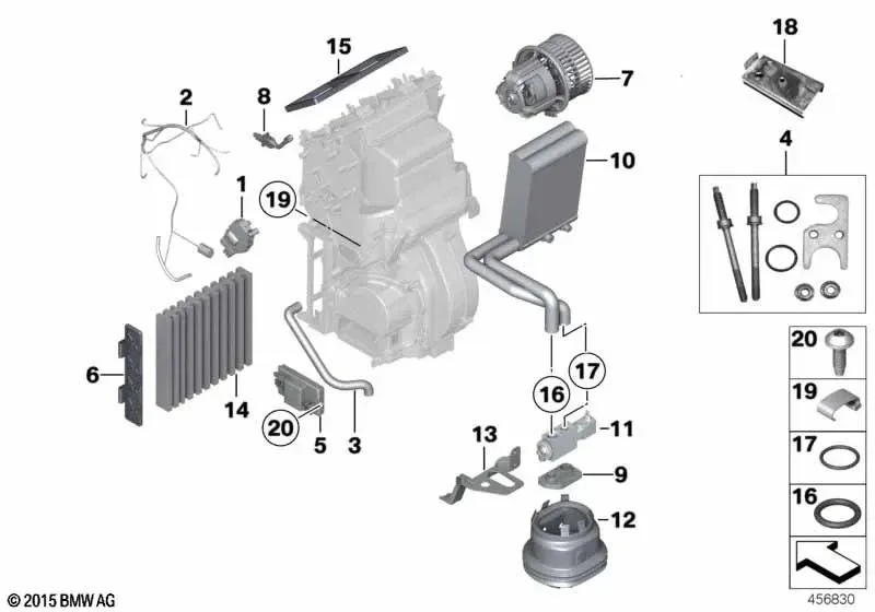 BMW F01 F02 F04 F10… Klima Hattı Flanşı 64119162114