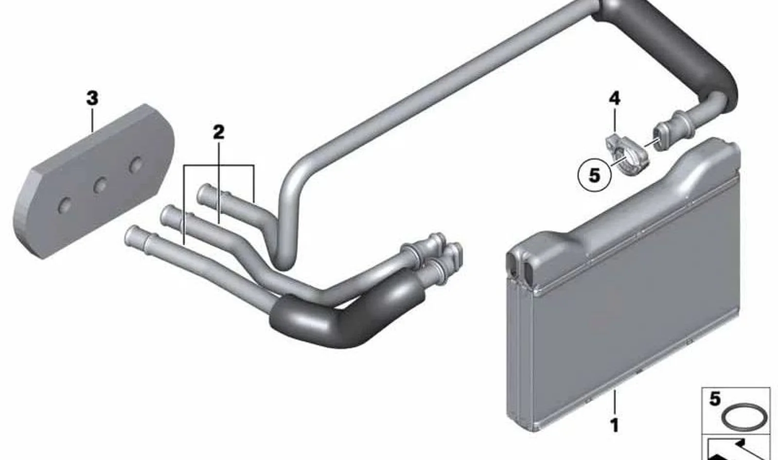 BMW F01 F02 F06 F07… Kalorifer Sistemi Borusu 64119187285