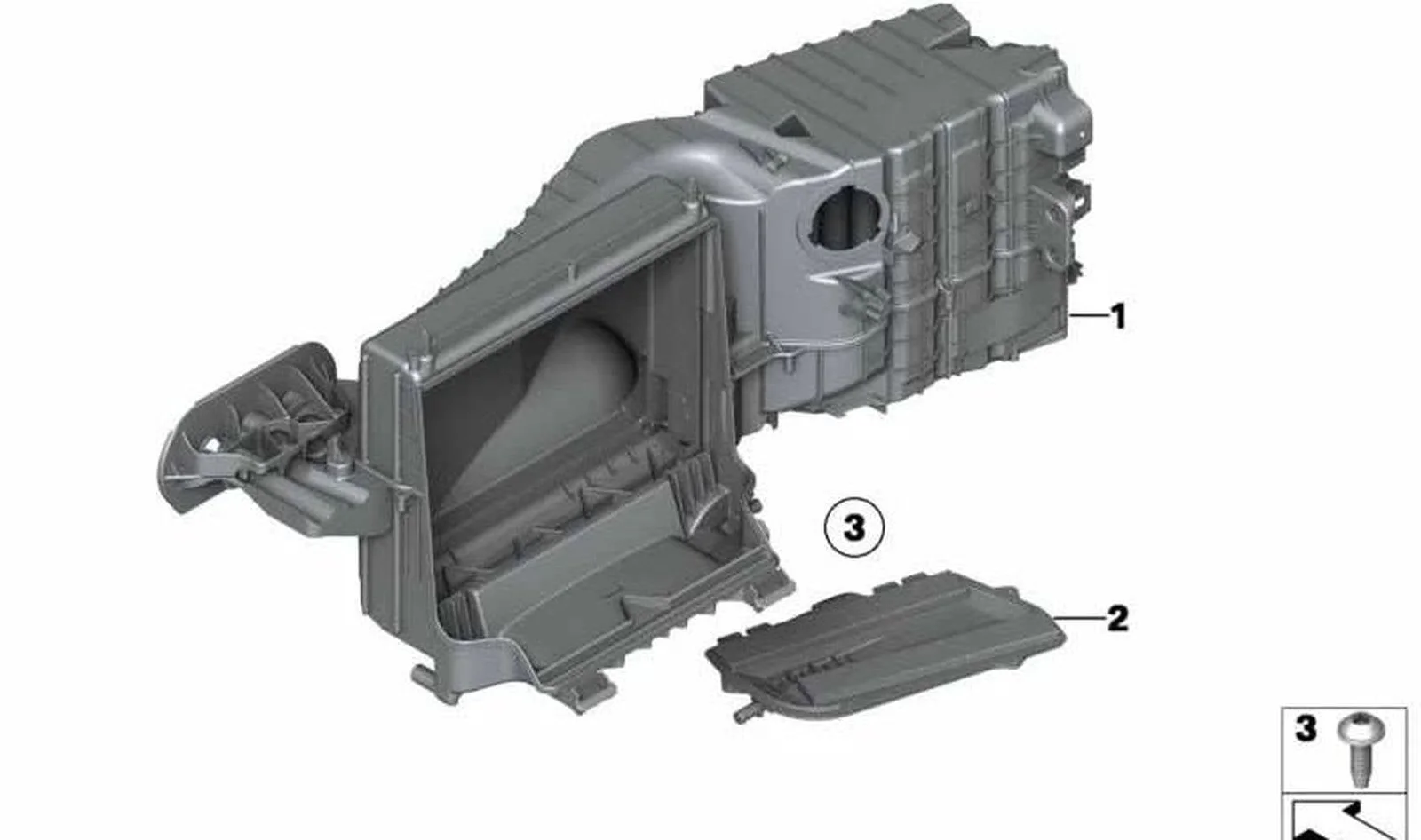 BMW F01 F02 F06 F07… Kabin Hava Filtresi Kapağı 64119187290