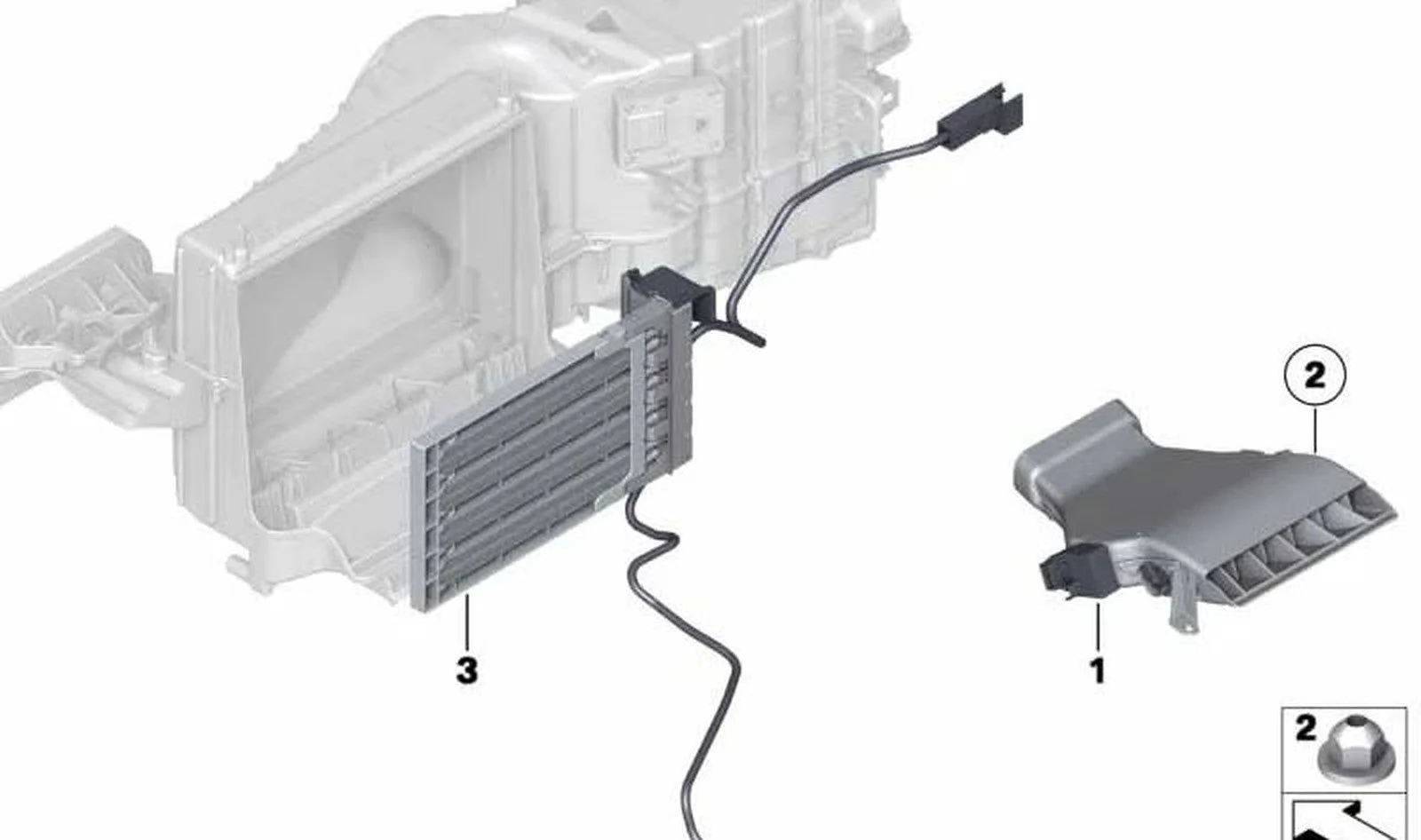 BMW 5 Serisi F10 F11 Sağ Kalorifer Elektrikli Isıtıcısı 64119217996