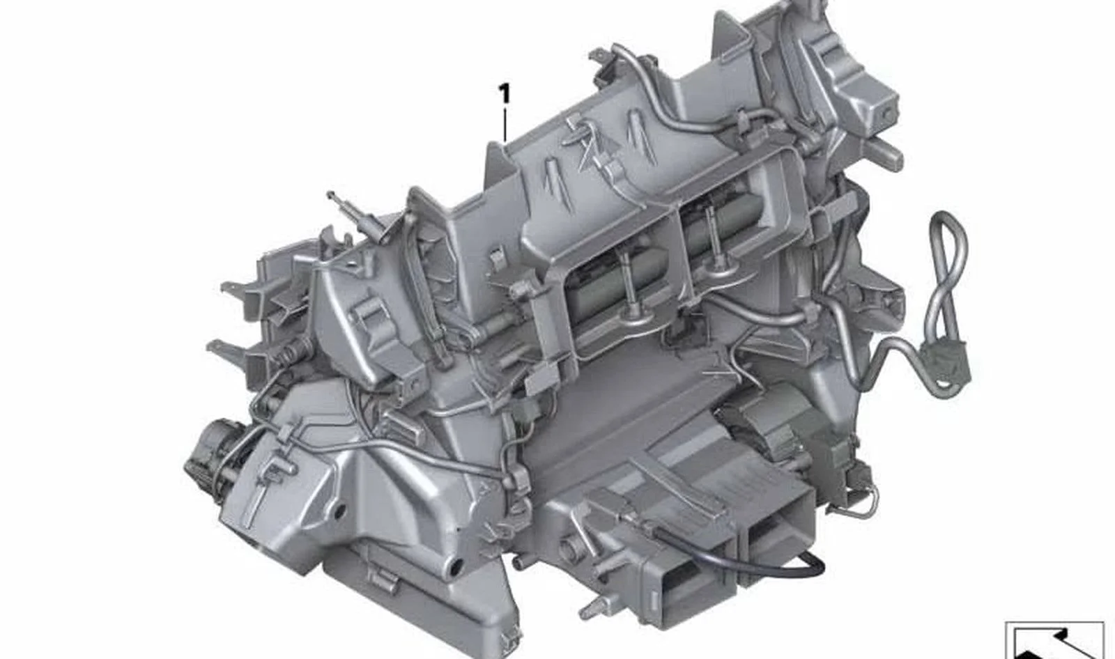 BMW F06 F10 F11 F18 Klima Sistemi Dağıtım Kutusu 64119241198