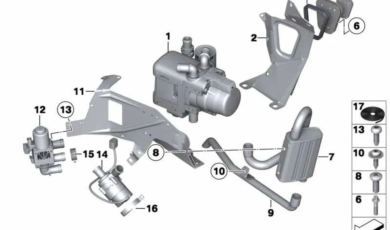 BMW F01 F02 F06 F07… Park Isıtıcısı Tutucusu 64129184364