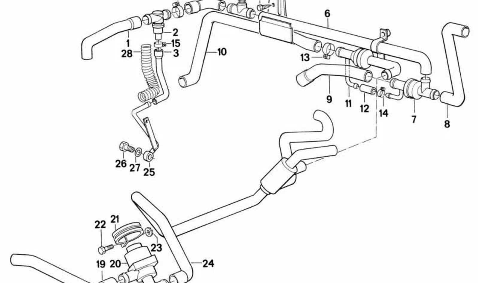 BMW E32 E34 Kalorifer Dönüş Borusu 64218390192