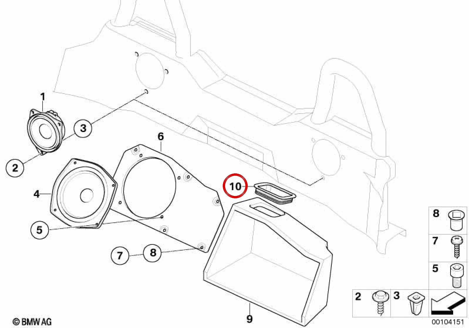 BMW Z4 E85 E86 Kauçuk Kablo Geçiş Lastiği 65106925363