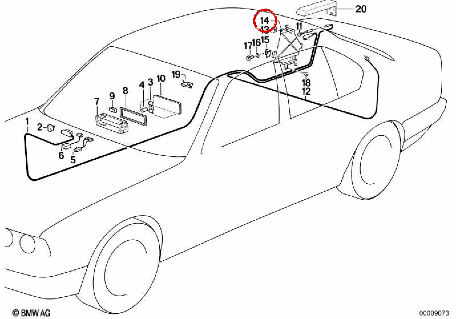 BMW 5 Serisi E34 Hoparlör Tutucu Braketi 65121391246