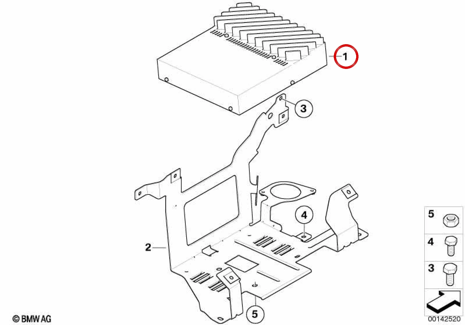BMW 3 Serisi E90 E91 E92 E93 HiFi Sistem Amplifikatörü 65122622678