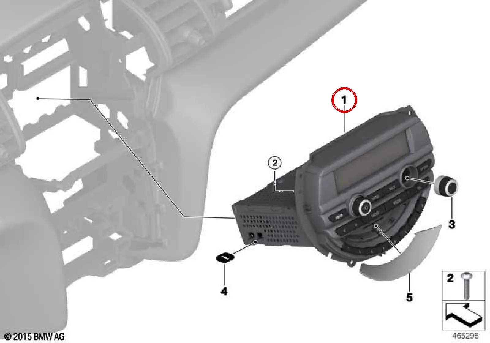 BMW MINI F54 Temel Radyo Ünitesi 65126841600