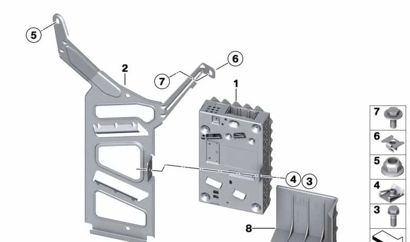 BMW 2 Serisi F22 HiFi Ses Sistemi Güç Amfisi 65126841971