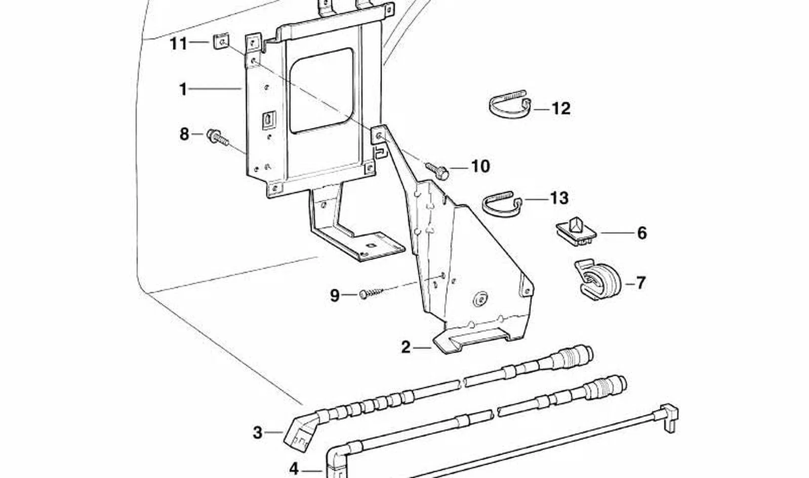 BMW 7 Serisi E38 CD Değiştirici Ara Kablosu 830 mm 65128383857