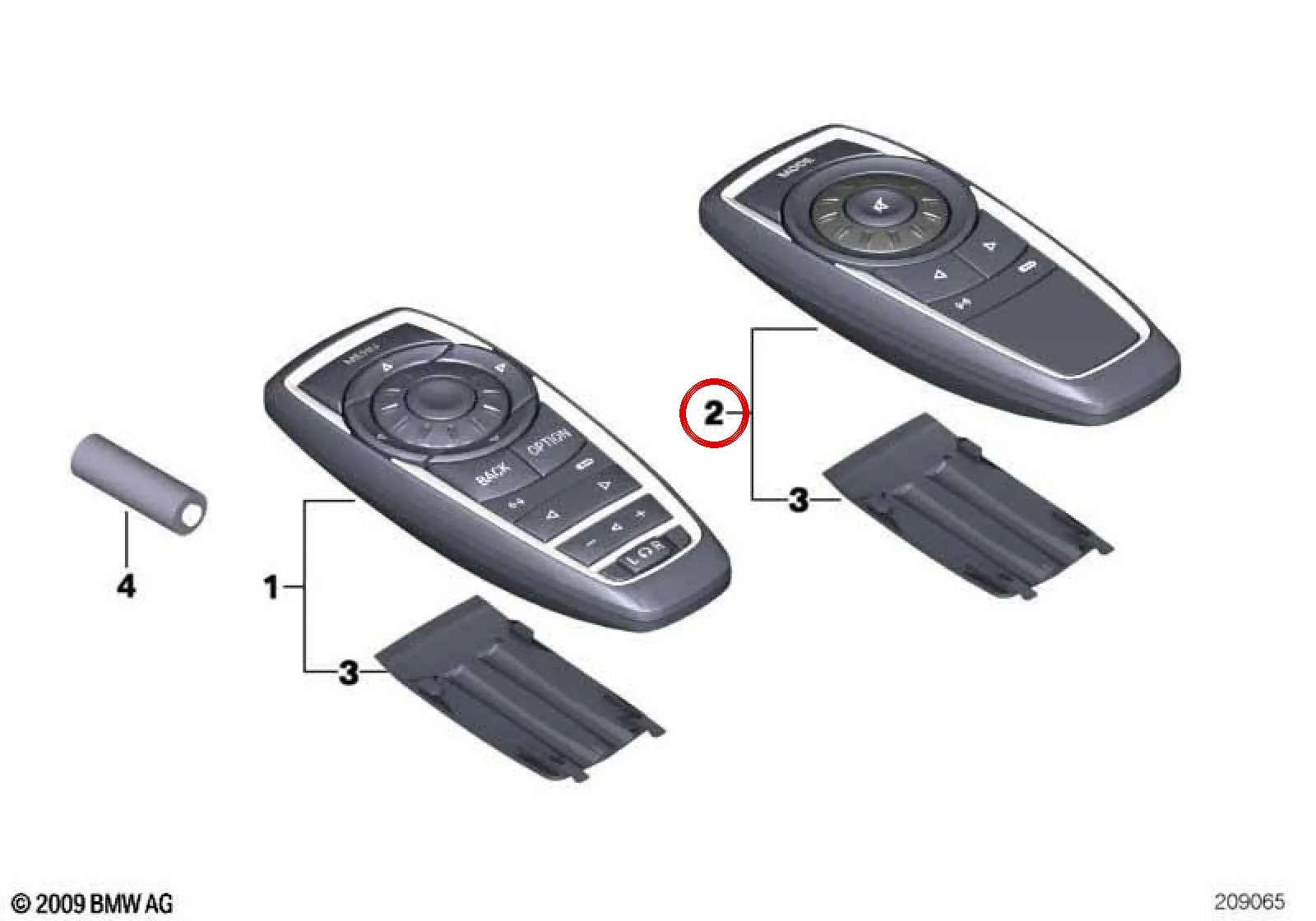 BMW F07 F15 F16 F25… Arka Ses Sistemi Kumandası 65129290510