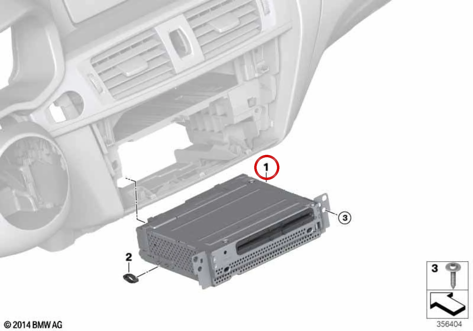 BMW F25 F26 Navigasyonlu Head Unit Ana Ünitesi 65129874345