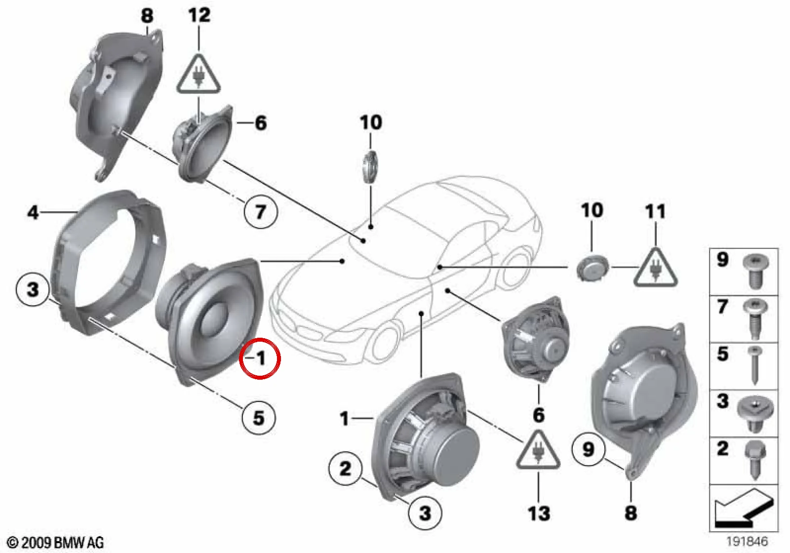 BMW Z4 E89 Bas Hoparlörü 65139181819