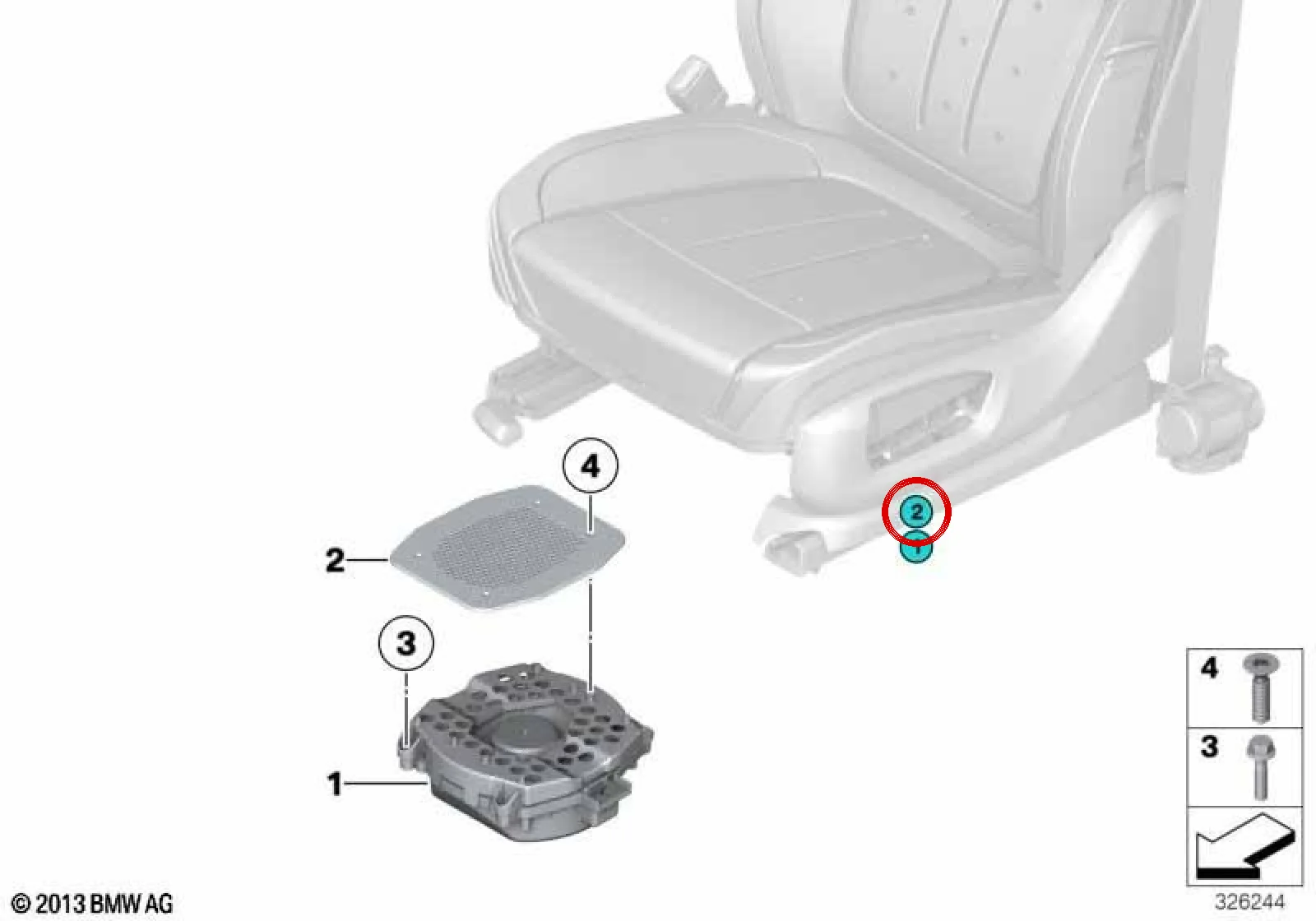 BMW X6 F16 F86 Orta Bas Hoparlör Kapağı 65139278360