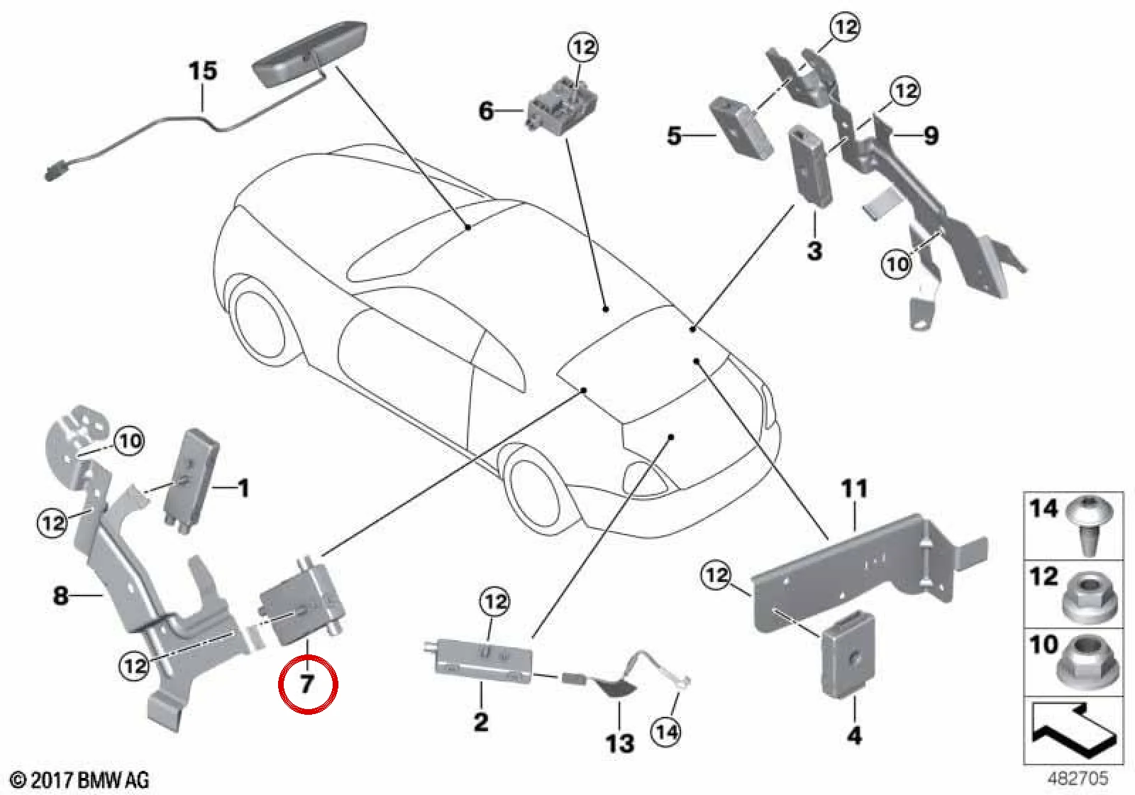 BMW F40 F44 F92 F93… Anten Bant Kesici Devresi 65206832256