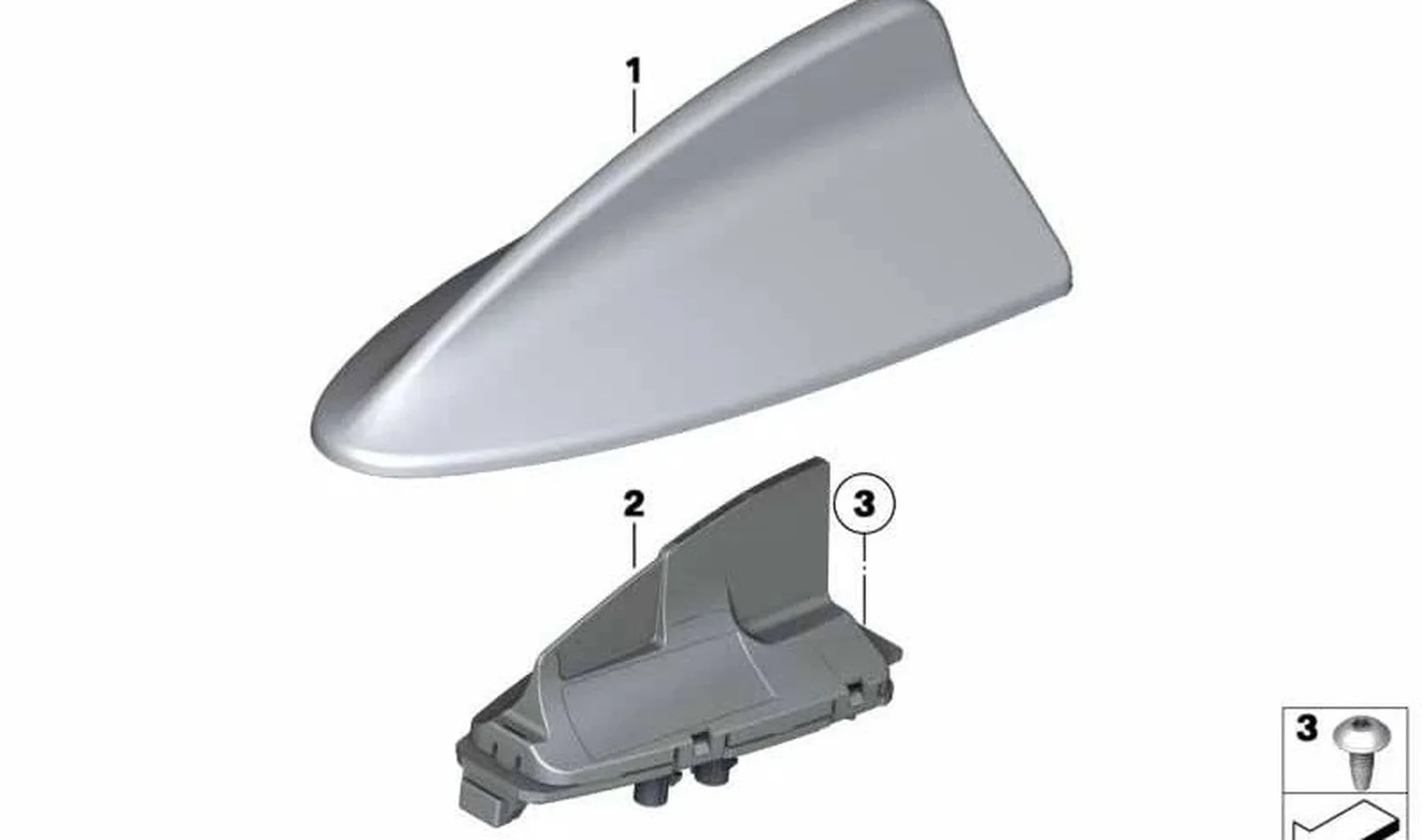 BMW F15 F16 F20 F30… Tavan Anteni 65208795962