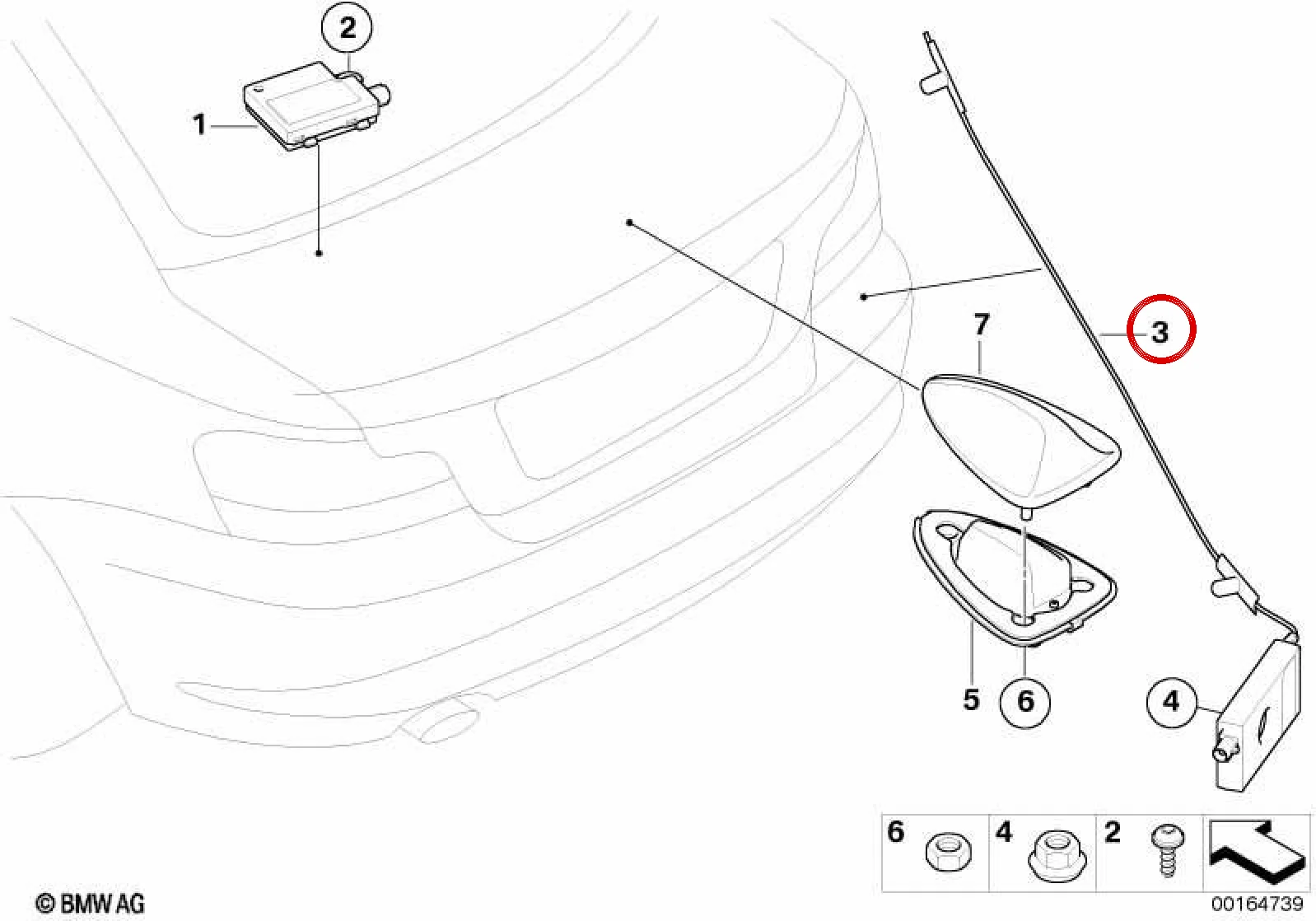 BMW 1 Serisi E88 Tampon DAB Anteni 65209192314