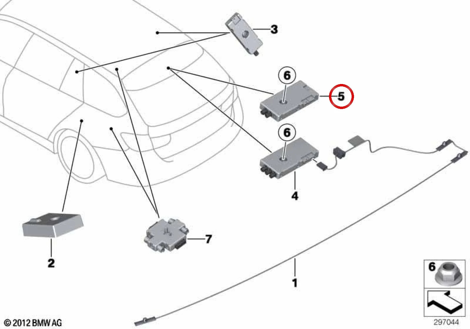 BMW 3 Serisi F30 F31 F34 Diversity Anten Amplifikatörü 65209231510