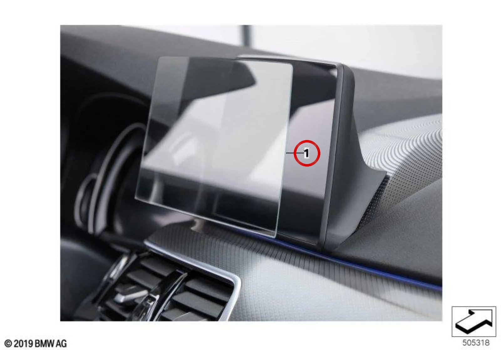 BMW G01 G02 Dokunmatik Ekran Koruyucu 10,25 İnç 65502475154