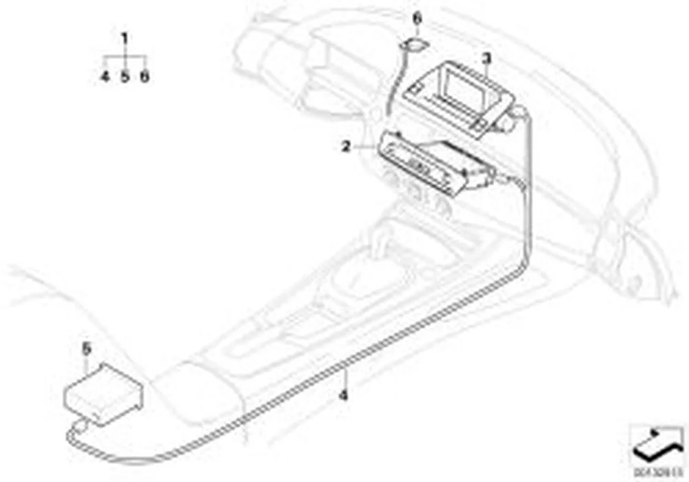 BMW Z4 E85 E86 Merkezi Bilgi Ekranı Siyah 65509169175