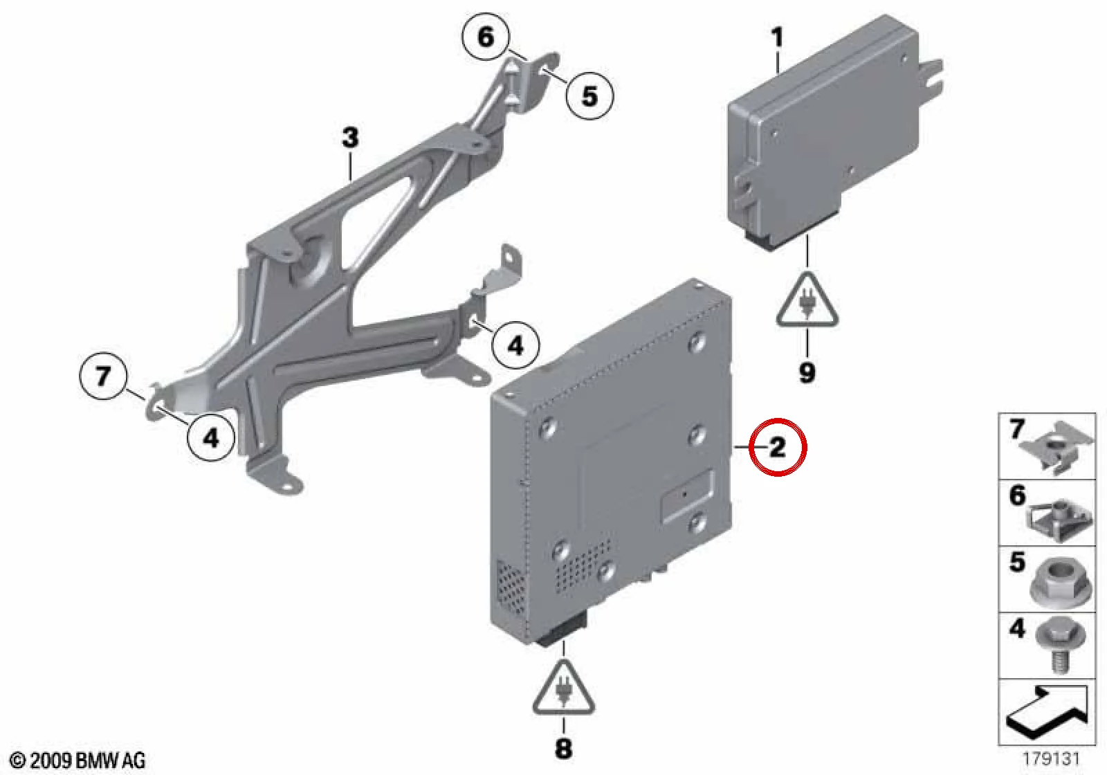 BMW F01 F02 F07 F10… TV Alıcı Modülü 65509366608