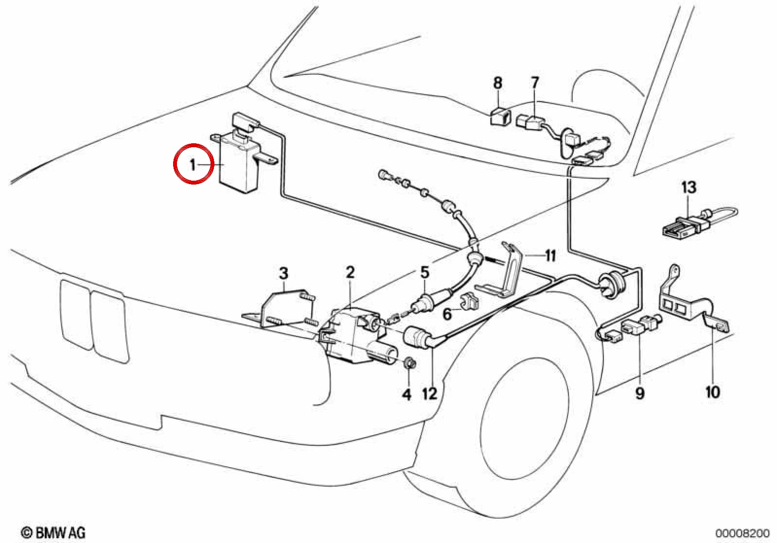 BMW E32 E34 Hız Sabitleyici Kontrol Modülü 65711388043