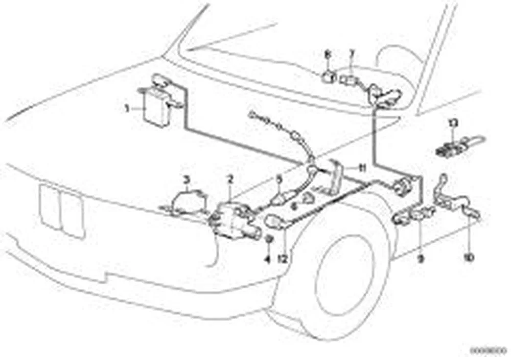 BMW 5 Serisi E34 Hız Sabitleyici Bowden Kablosu 65711391843