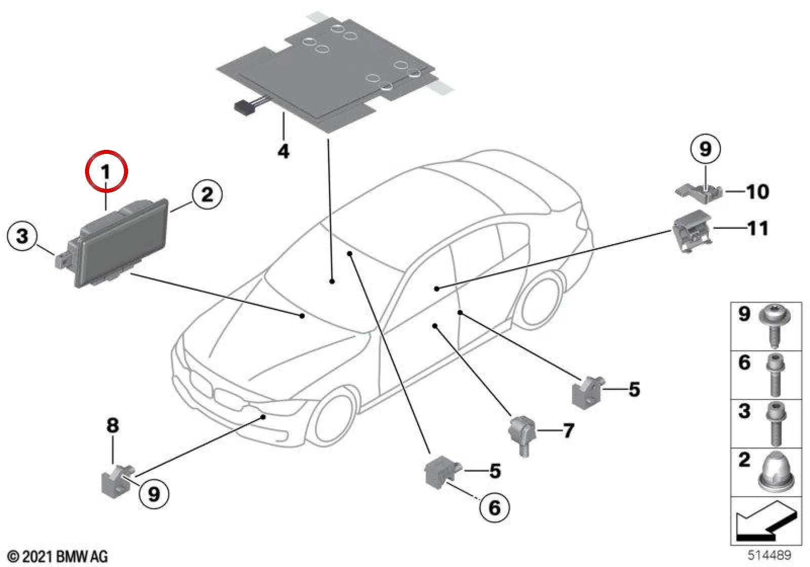 BMW F01 F02 F15 F22… Airbag Kumanda Modülü 65777911608