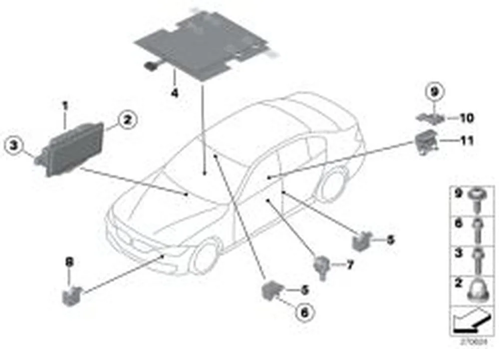 BMW F22 F23 F30 F34 Airbag Kontrol Ünitesi 65779461920