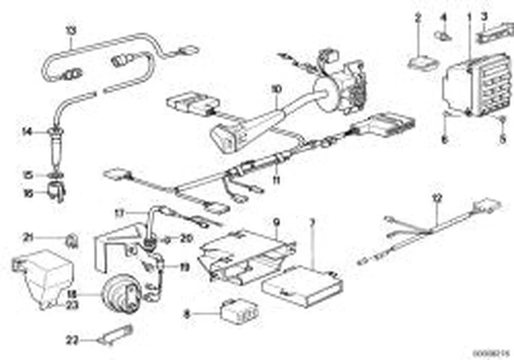 BMW 5 Serisi E28 Elektronik Kodlama Fişi 65811375818