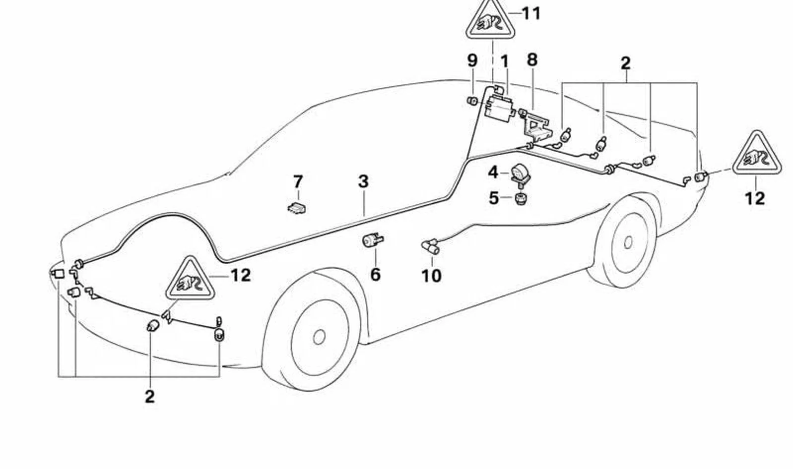 BMW 7 Serisi E38 Park Mesafe Kontrol Ünitesi 66209129812