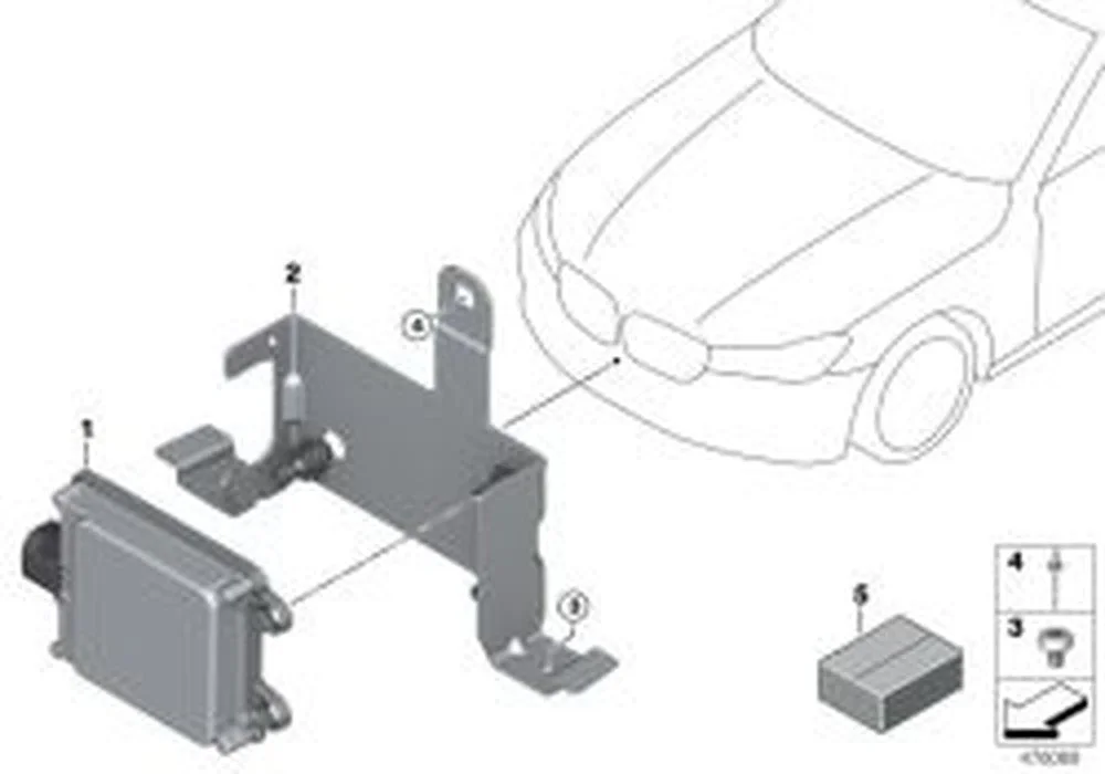 BMW 7 Serisi G11 G12 Sensör Braketi Bağlantı Takımı 66316873016