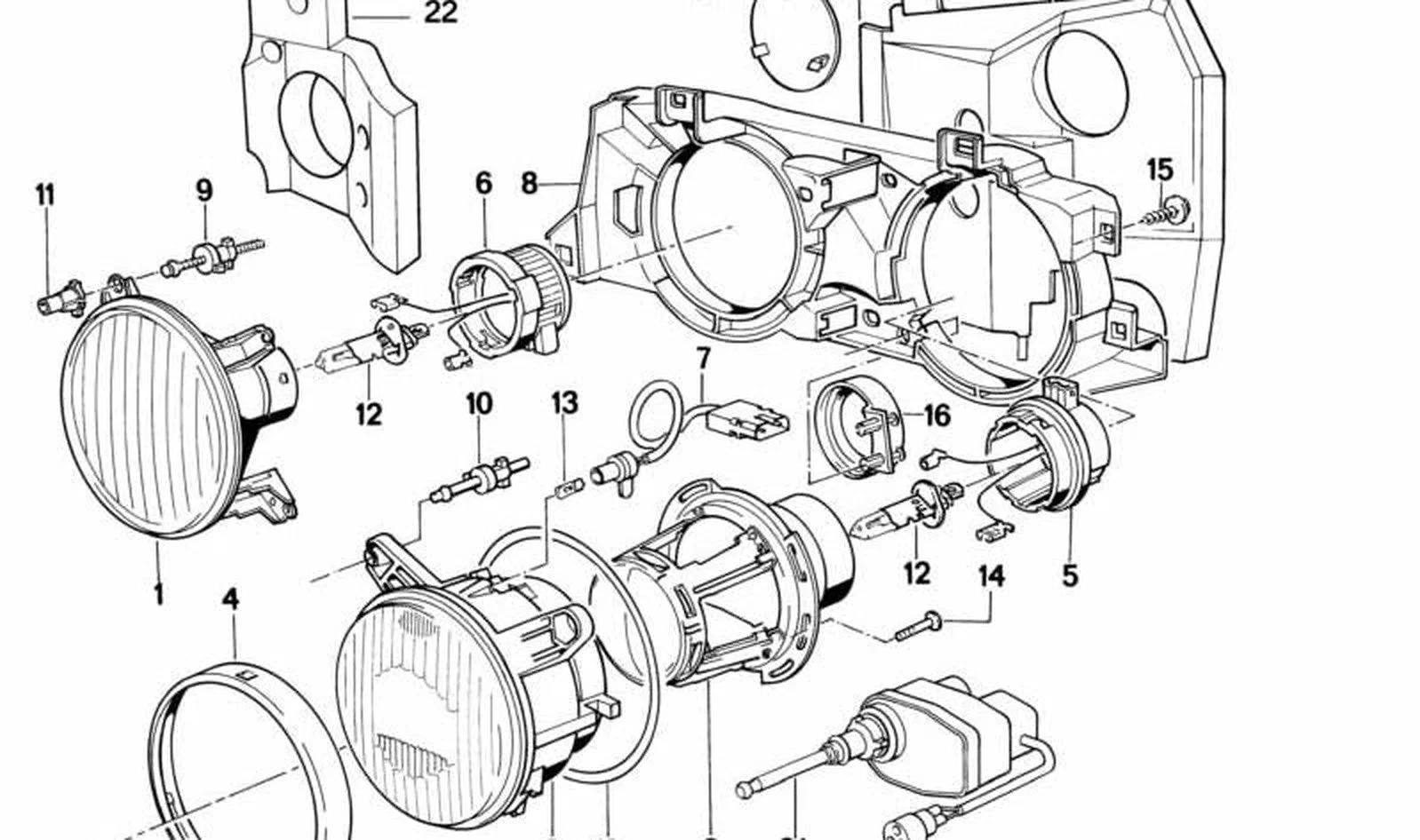 BMW E32 E34 Far Seviye Ayar Motoru 67168351633