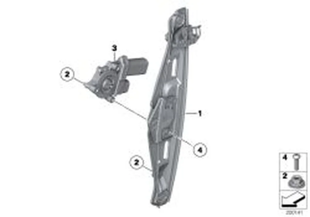 BMW X1 E84 Arka Sağ Cam Kriko Motoru 67627268340