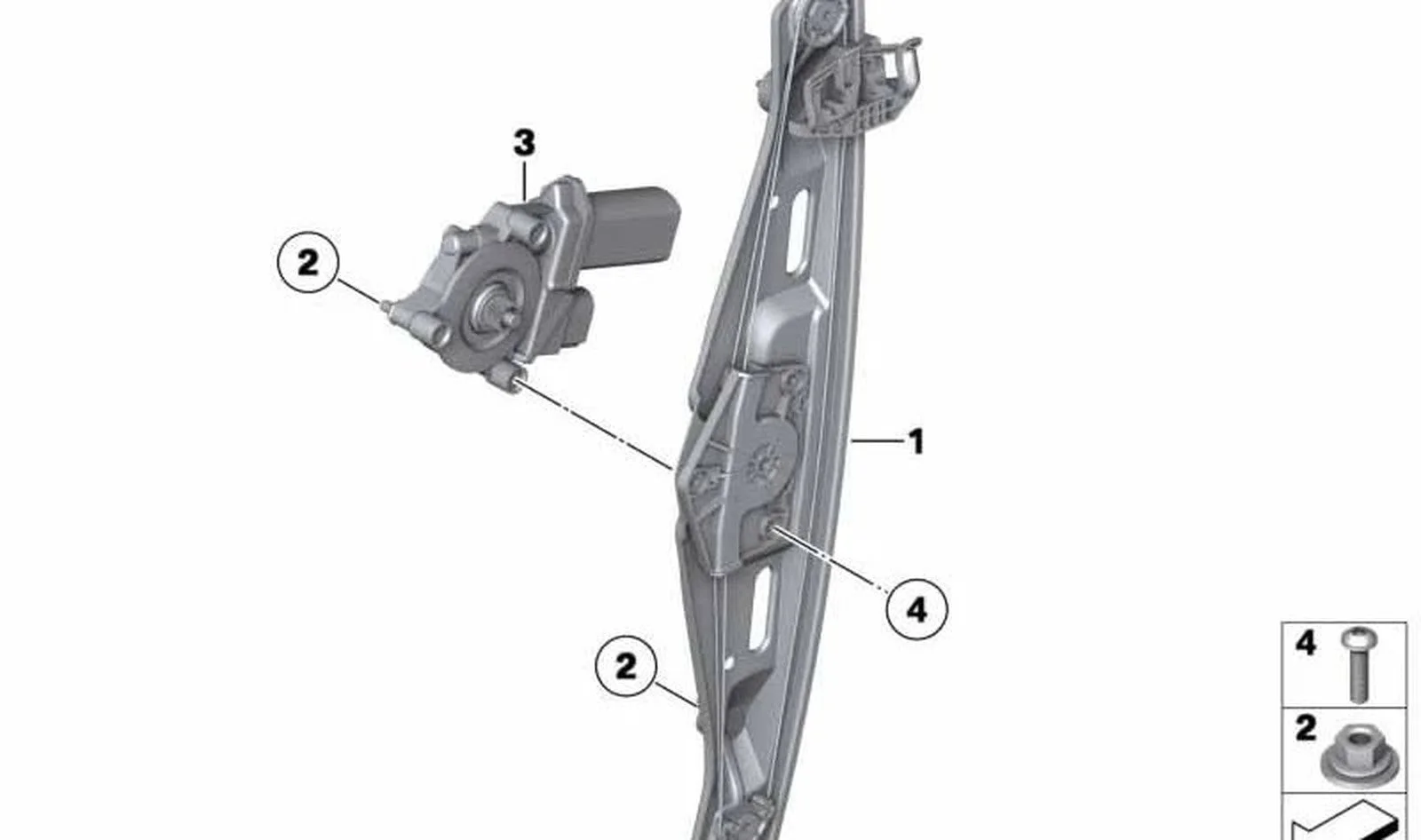 BMW X1 E84 Arka Sağ Cam Kriko Motoru 67627268340