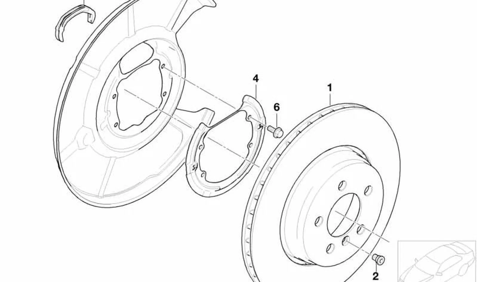 BMW 7 Serisi E65 Arka Fren Diski 34216864054