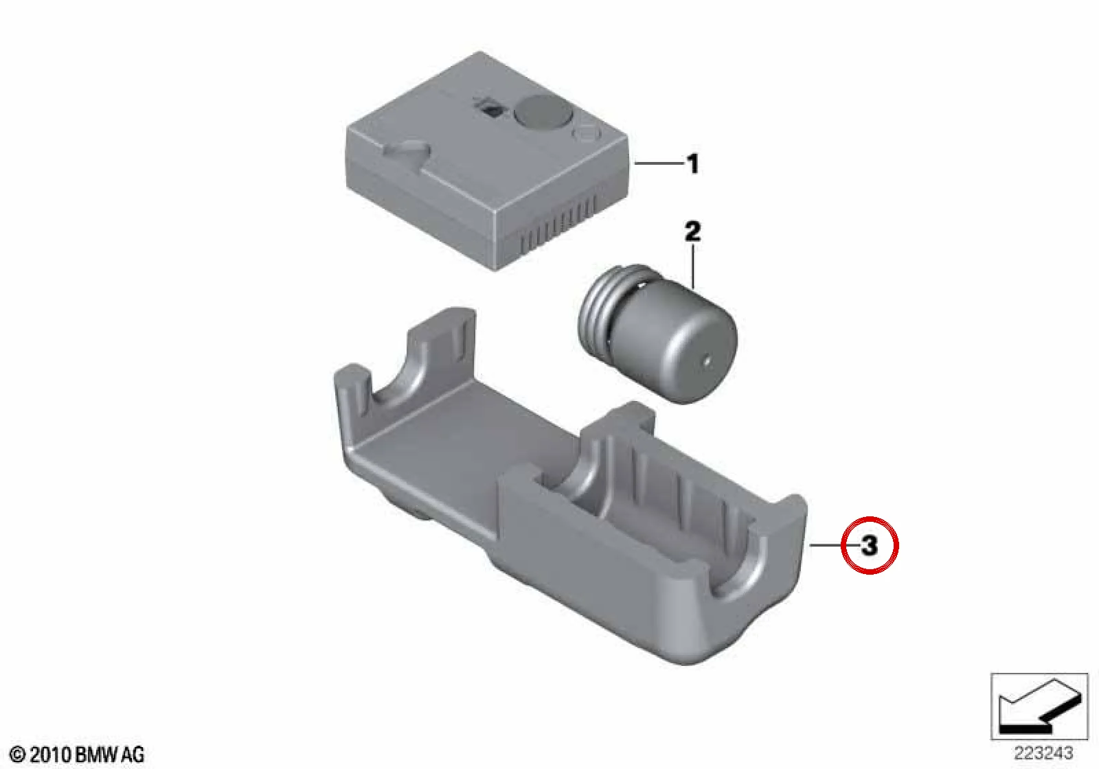 BMW 6 Serisi F06 F12 F13 Lastik Tamir Seti Taşıyıcı Tablası 71108052716