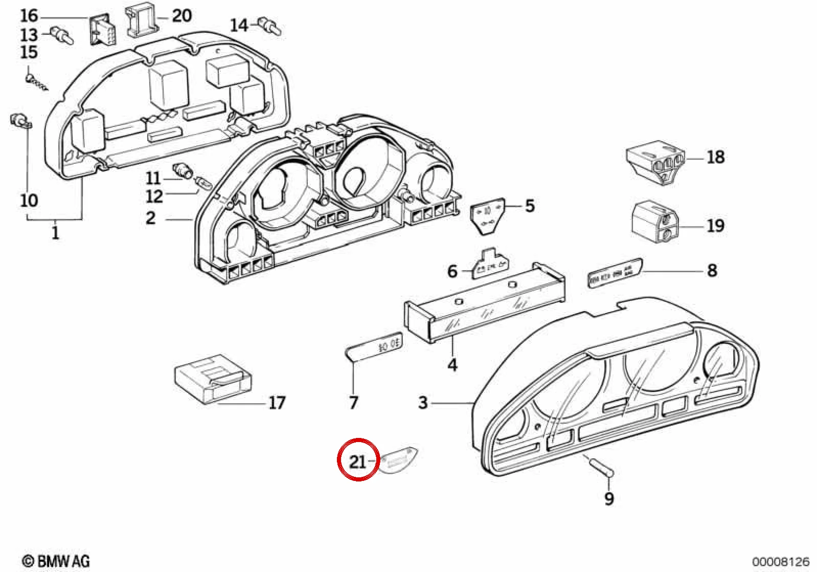 BMW E34 E36 Süper Kurşunsuz Benzin Yapıştırması 71212122086