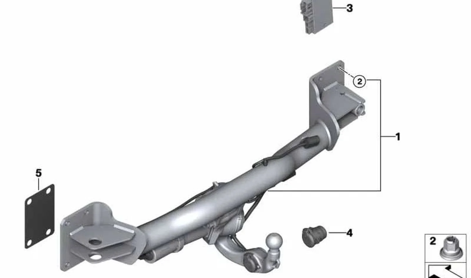 BMW E70 F15 F16 Römork Prizi Tamir Takımı 71606875017