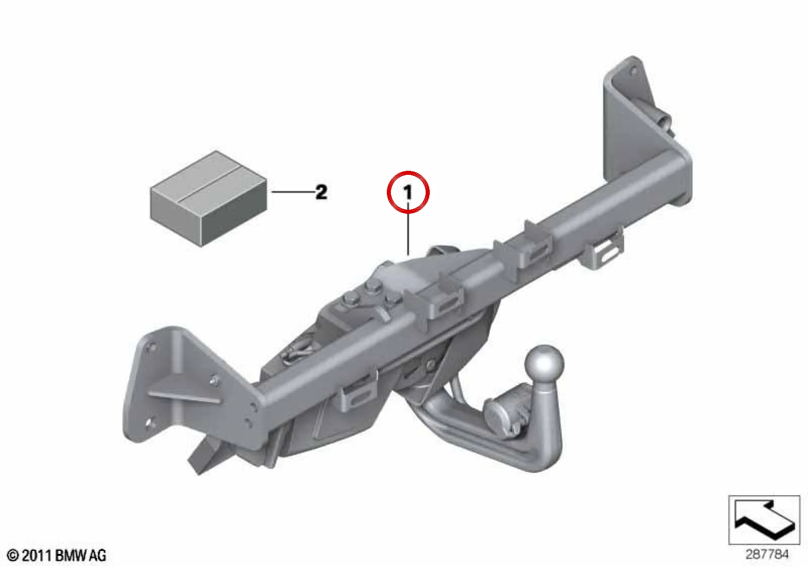 BMW F30 F31 F32 F33… Elektrikli Döner Çeki Demiri 71606883983
